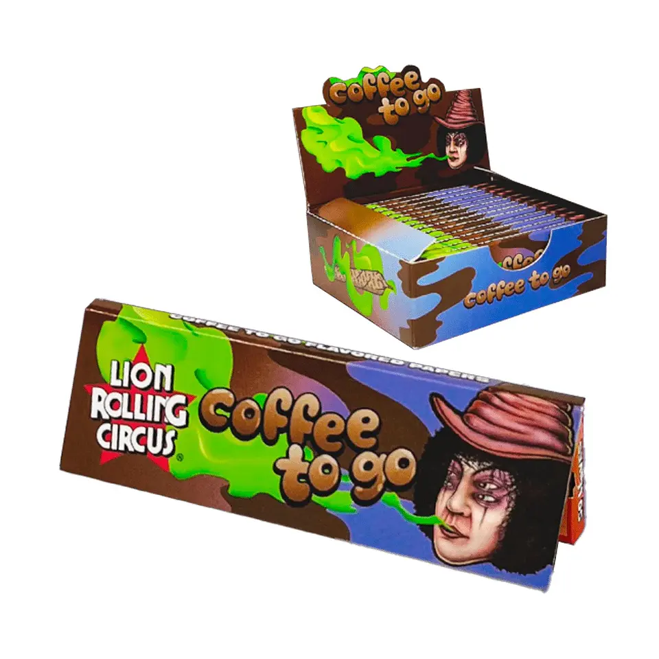 PAPEL FLAVOUR 1 1/4 COFFEE TO GO - LION ROLLING CIRCUS 1