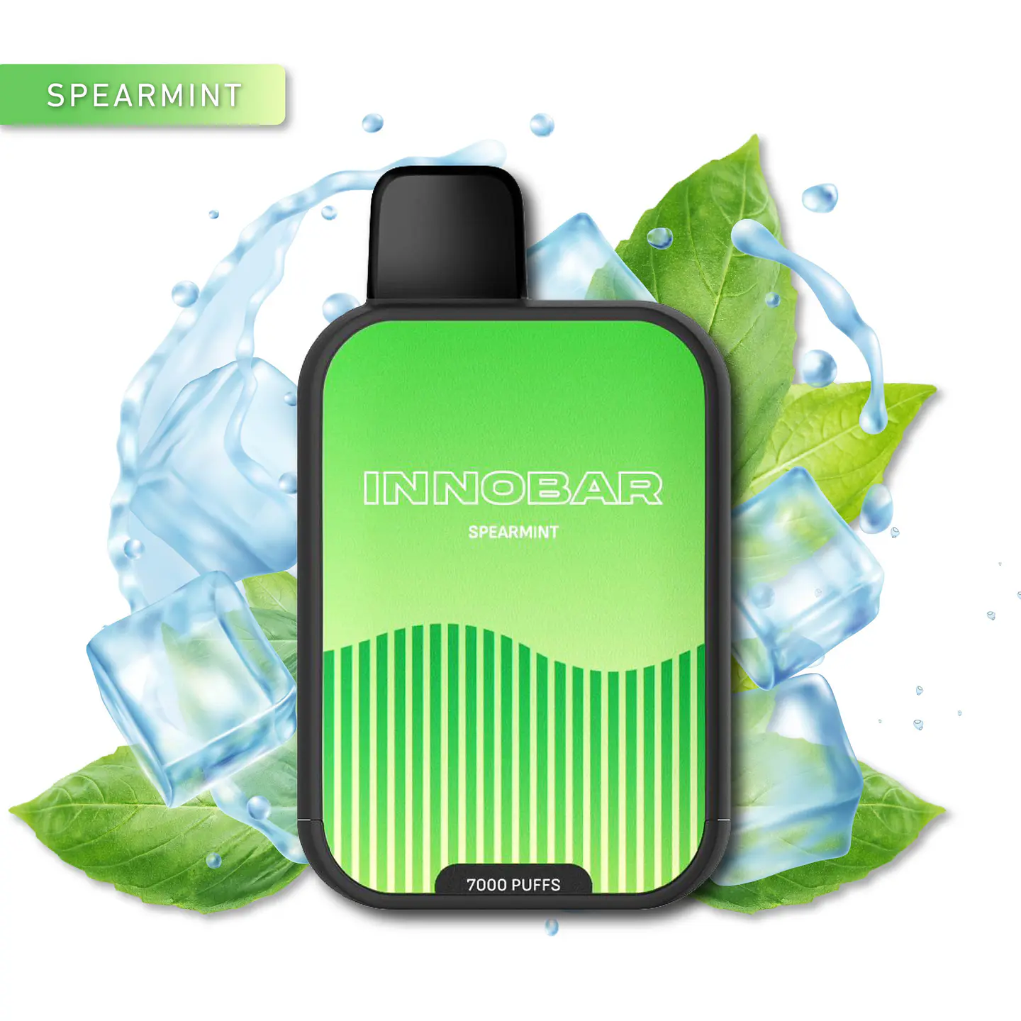 VAPER DESECHABLE SPEARMINT 7000 PUFFS 4.5% - INNOBAR 1