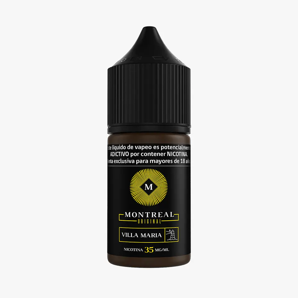 Líquido vaporizador Villa María Salt 35mg 30ml - Montreal Original 1
