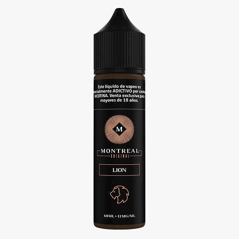 Líquido vaporizador Lion 12mg 60ml - Montreal Original