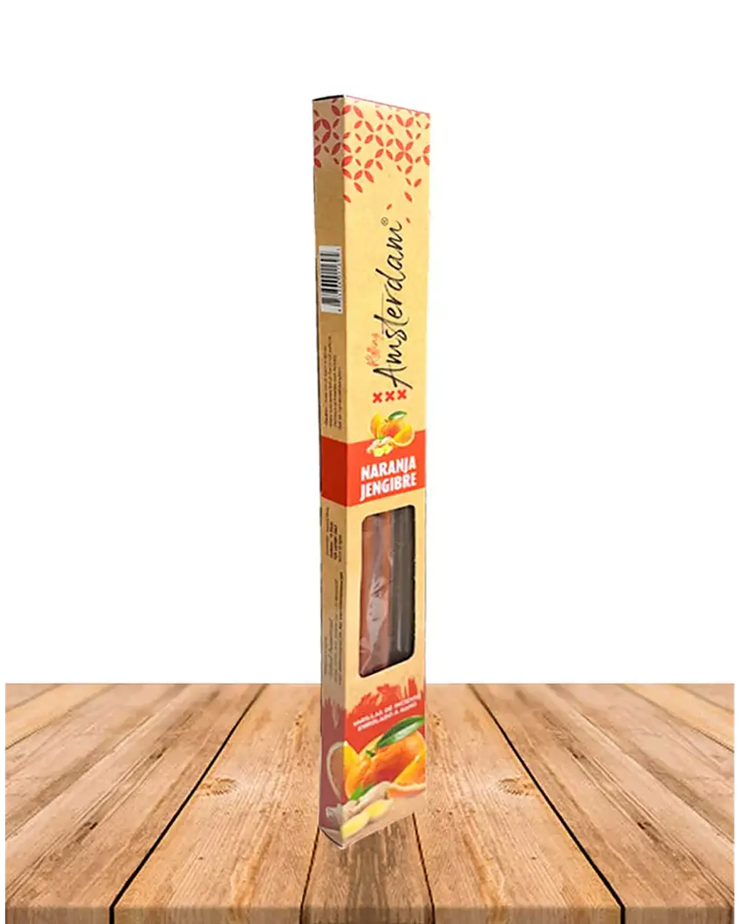INCIENSO JARDIN ROLLING AMSTERDAM 41 CM NARANJA JENGIBRE 2 HORAS ! 1