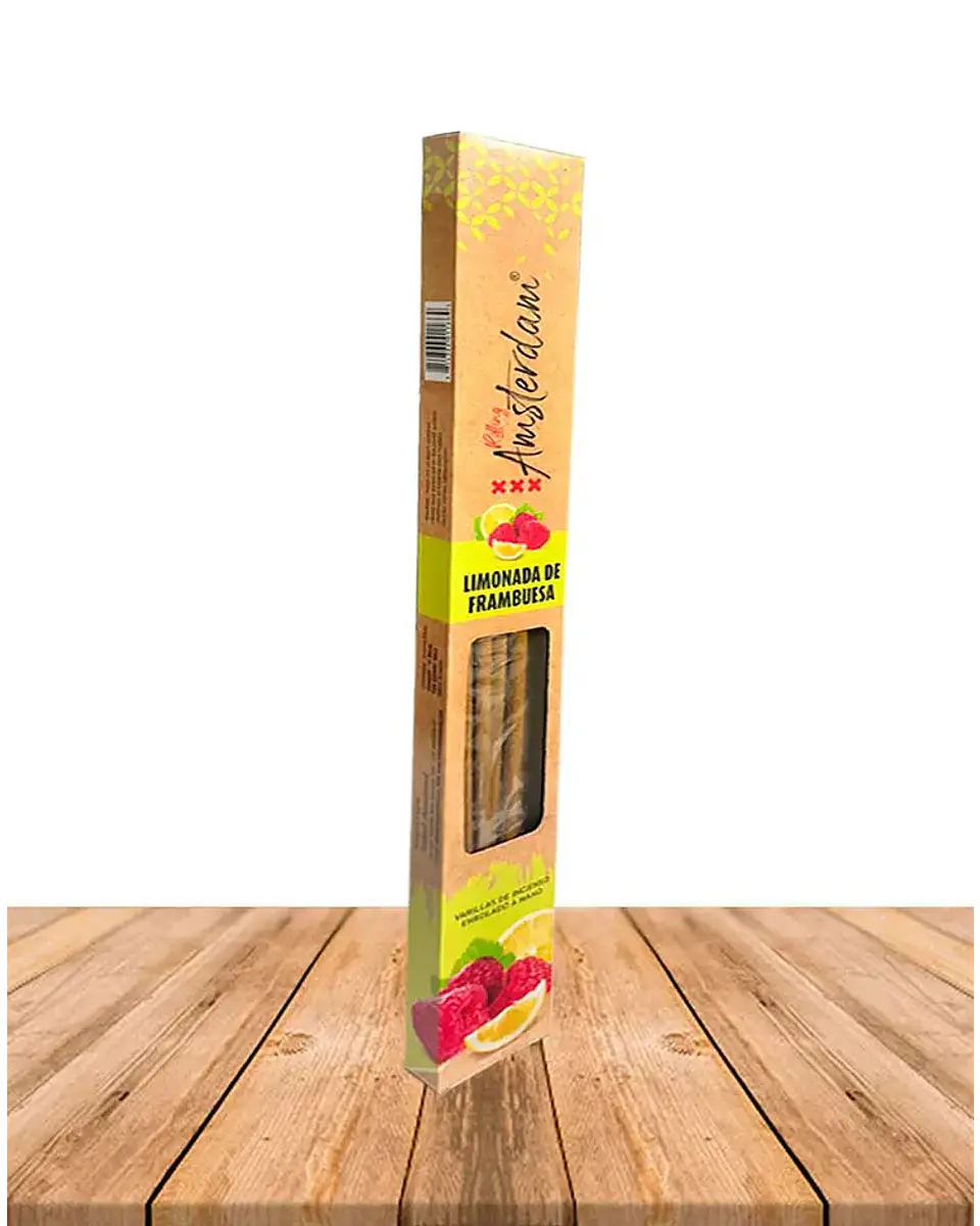 INCIENSO JARDIN ROLLING AMSTERDAM 41 CM LIMONADA DE FRAMBUESA 2 HORAS ! 1