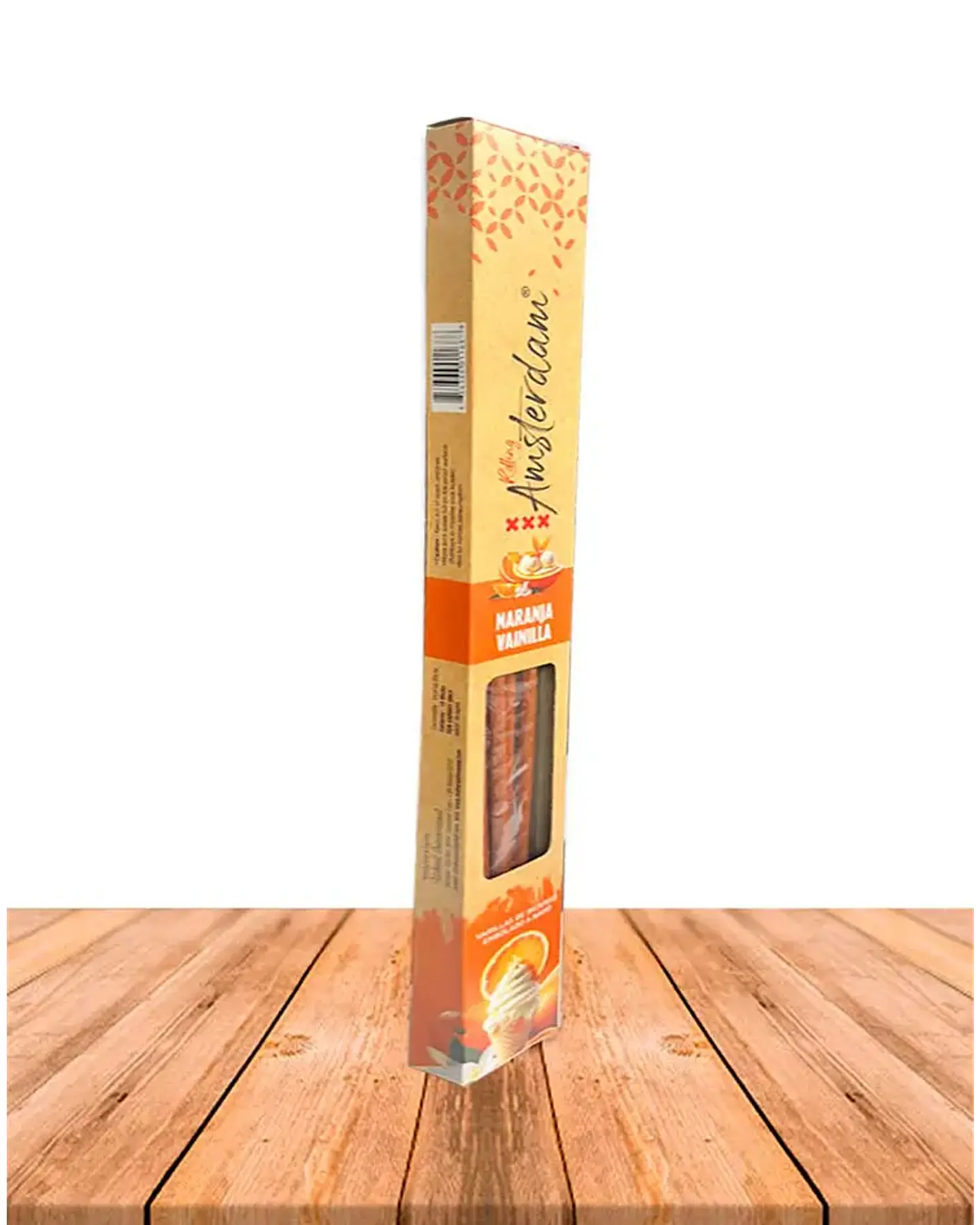 INCIENSO JARDIN ROLLING AMSTERDAM 41 CM NARANJA VAINILLA 2 HORAS ! 1