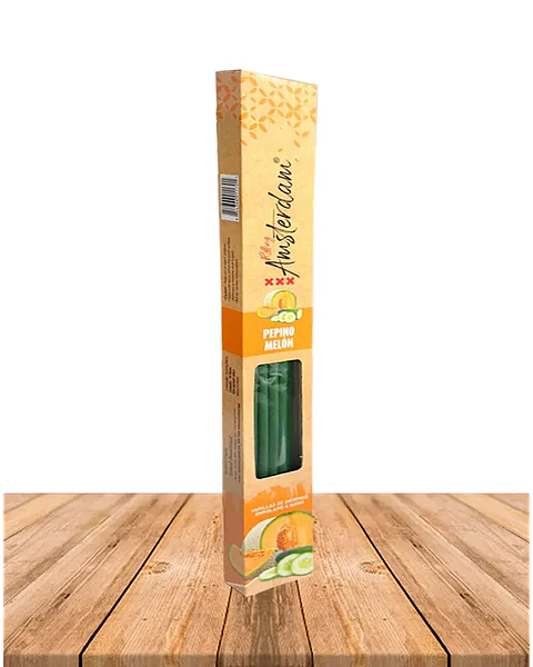 INCIENSO JARDIN ROLLING AMSTERDAM 41 CM PEPINO MELÓN 2 HORAS !