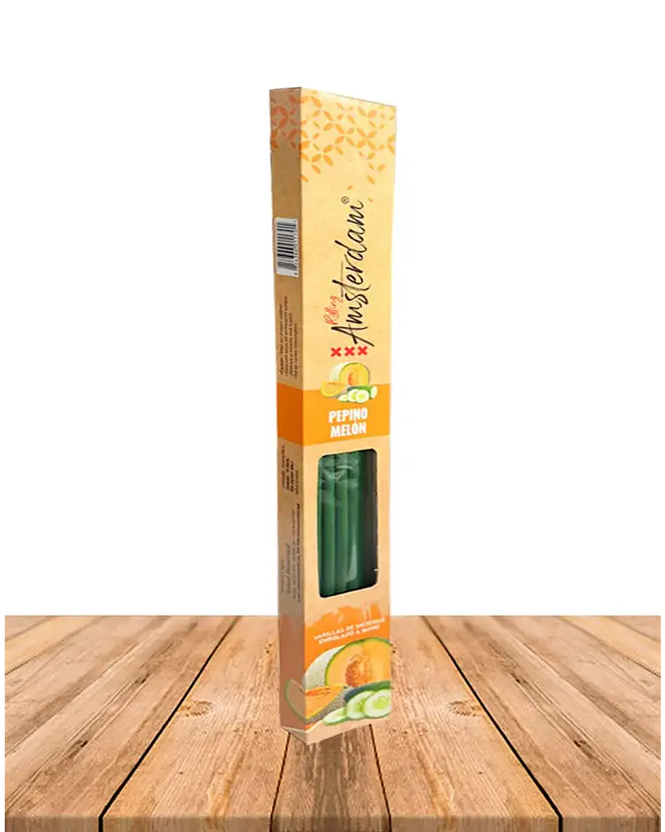 INCIENSO JARDIN ROLLING AMSTERDAM 41 CM PEPINO MELÓN 2 HORAS ! 1