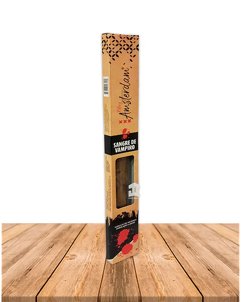 INCIENSO JARDIN ROLLING AMSTERDAM 41 CM SANGRE DE VAMPIRO 2 HORAS !