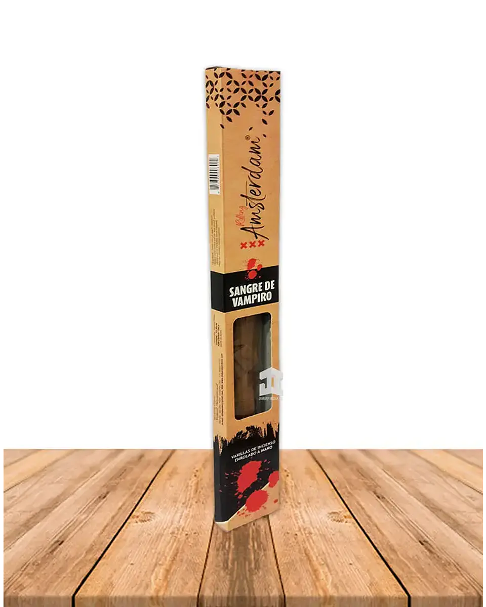 INCIENSO JARDIN ROLLING AMSTERDAM 41 CM SANGRE DE VAMPIRO 2 HORAS ! 1