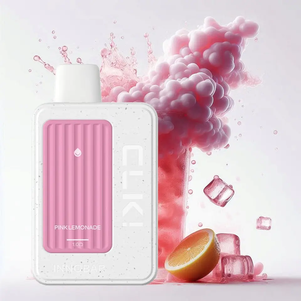 VAPER DESECHABLE PINK LEMONADE CLK! KIT 5000 PUFFS 5% - INNOBAR 1