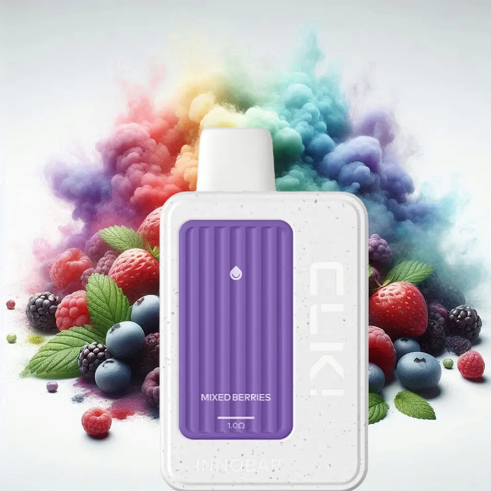 VAPER DESECHABLE MIXED BERRIES CLK! KIT 5000 PUFFS 5% - INNOBAR 1