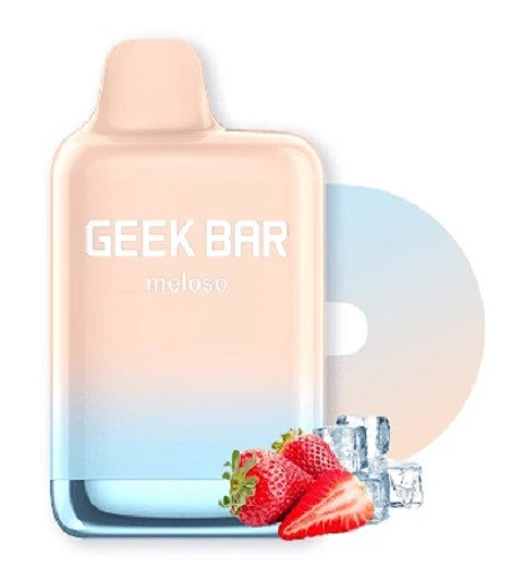 VAPER DESECHABLE STRAWBERRY ICE MELOSO MAX 9000 PUFFS 5% - GEEKBAR