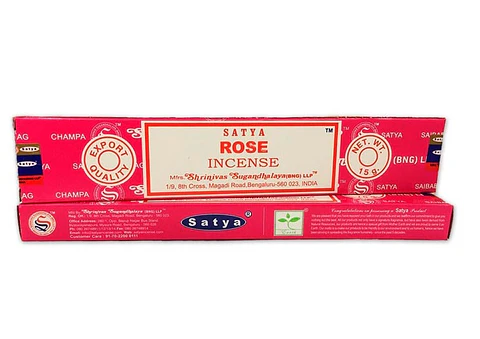 INCIENSO AROMA ROSA (15G) - SATYA