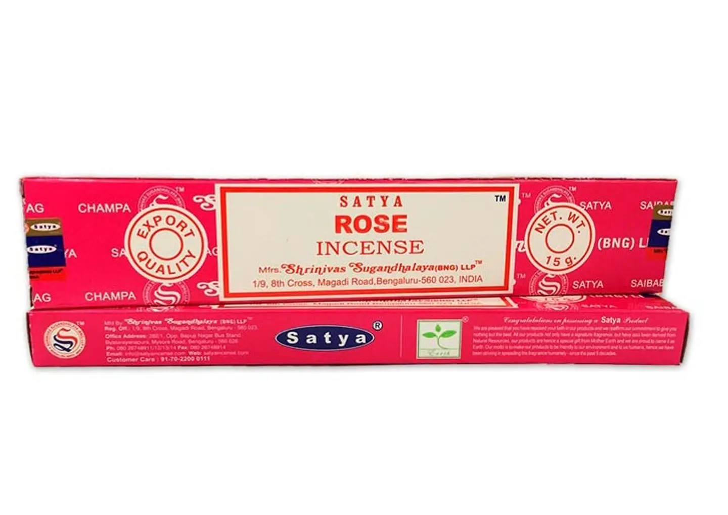 INCIENSO AROMA ROSA (15G) - SATYA 1
