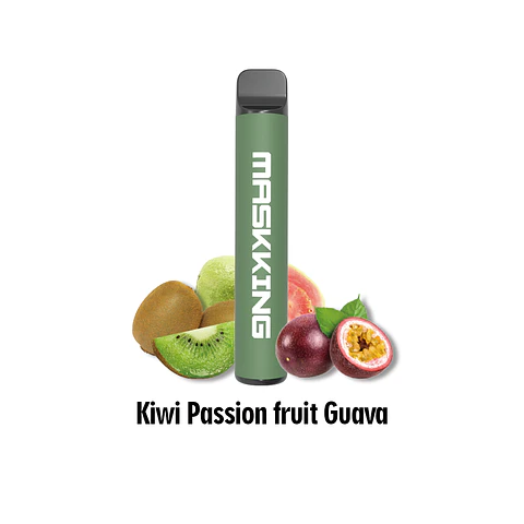 VAPER DESECHABLE KIWI PASSIONFRUIT GUAVA 2200 PUFFS 5% - MASKKING