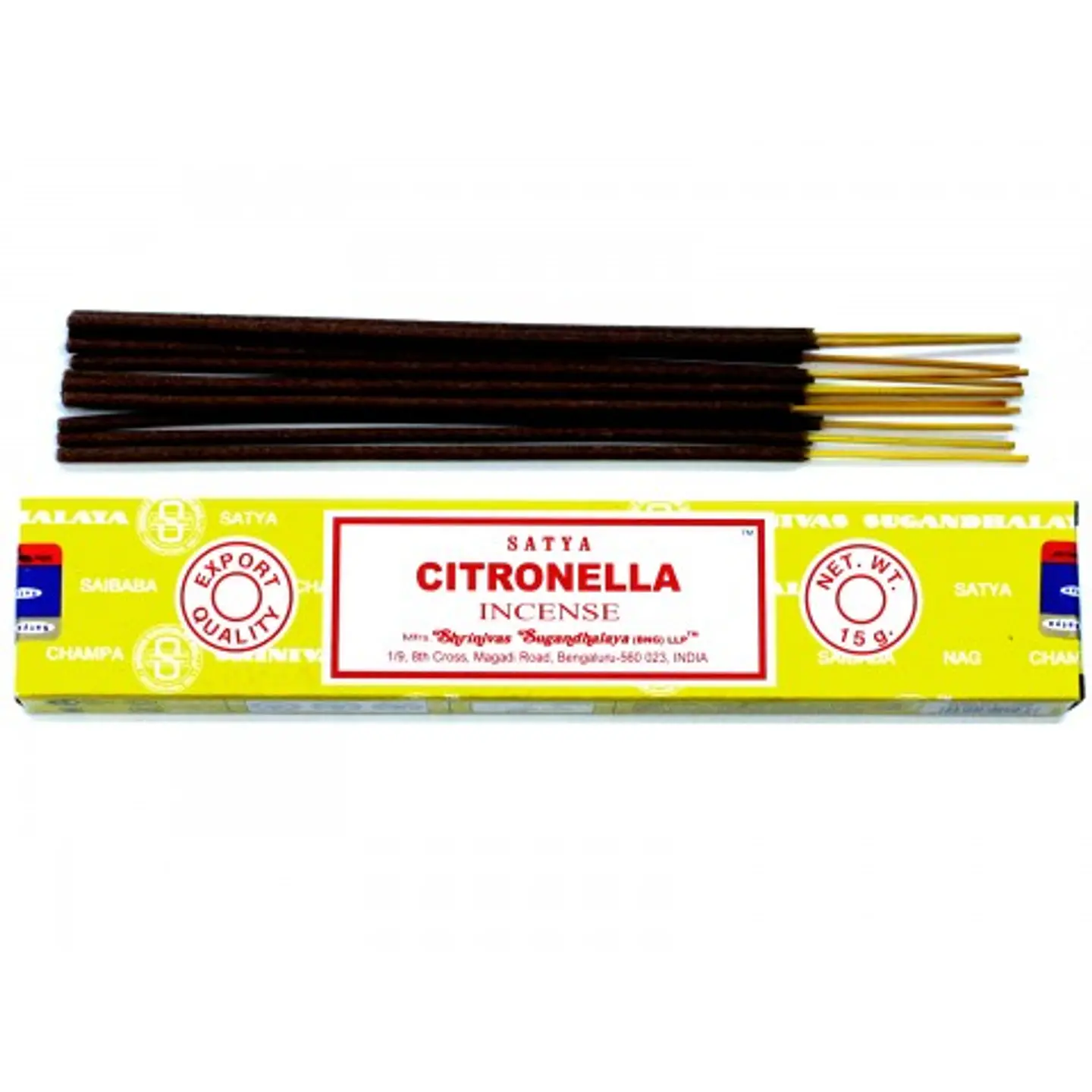 INCIENSO AROMA CITRONELA (15G) - SATYA 1