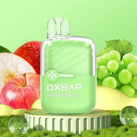 VAPER DESECHABLE UVA MANZANA MINI 2200 PUFFS 5% - OXBAR