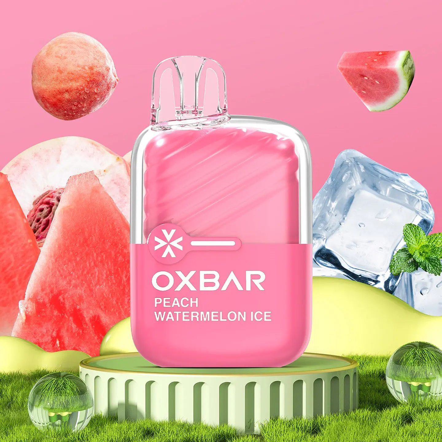 VAPER DESECHABLE SANDÍA DURAZNO ICE MINI 2200 PUFFS 5% - OXBAR 1