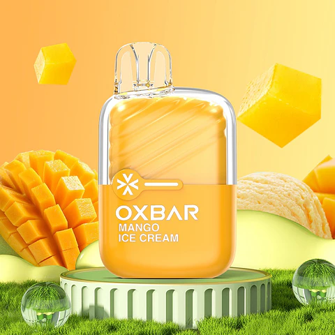 VAPER DESECHABLE HELADO DE MANGO MINI 2200 PUFFS 5% - OXBAR