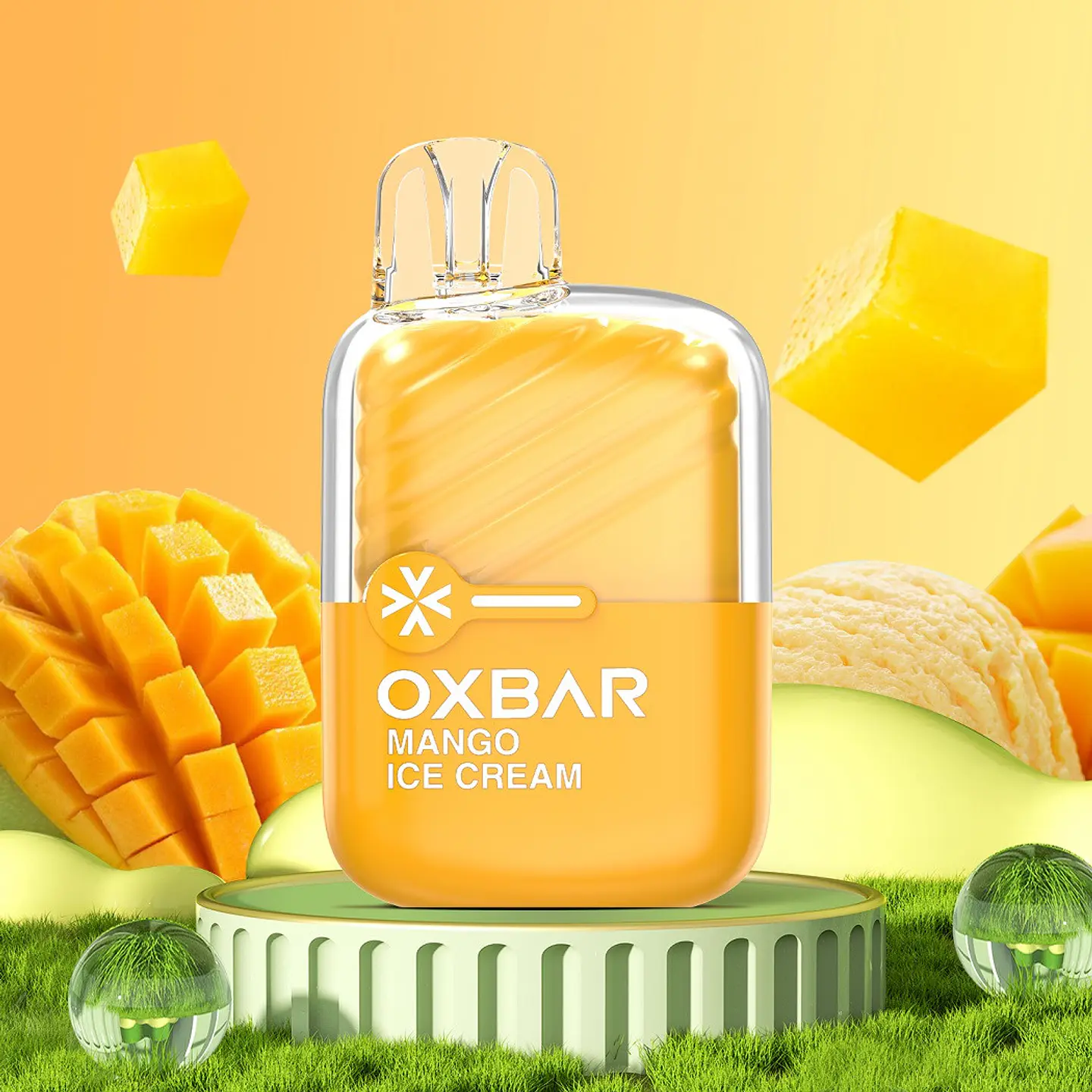 VAPER DESECHABLE HELADO DE MANGO MINI 2200 PUFFS 5% - OXBAR 1