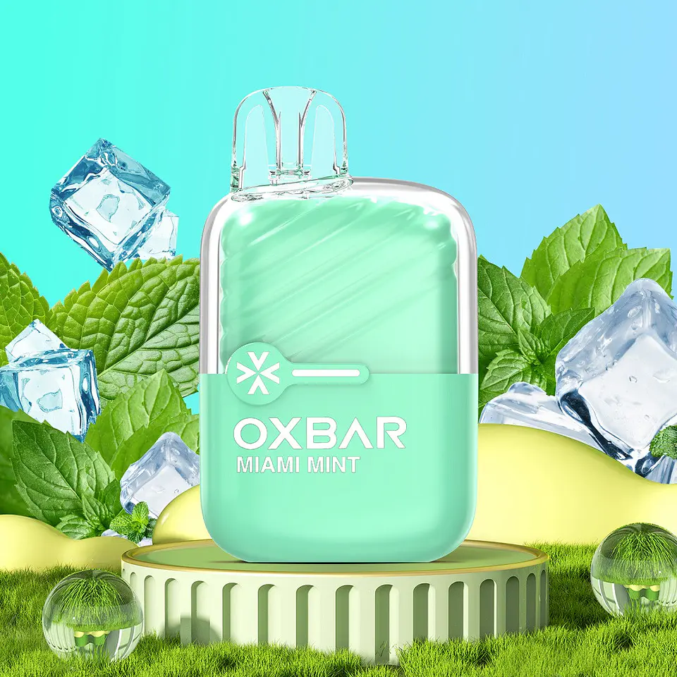 VAPER DESECHABLE MENTA TROPICAL MINI 2200 PUFFS 5% - OXBAR 1