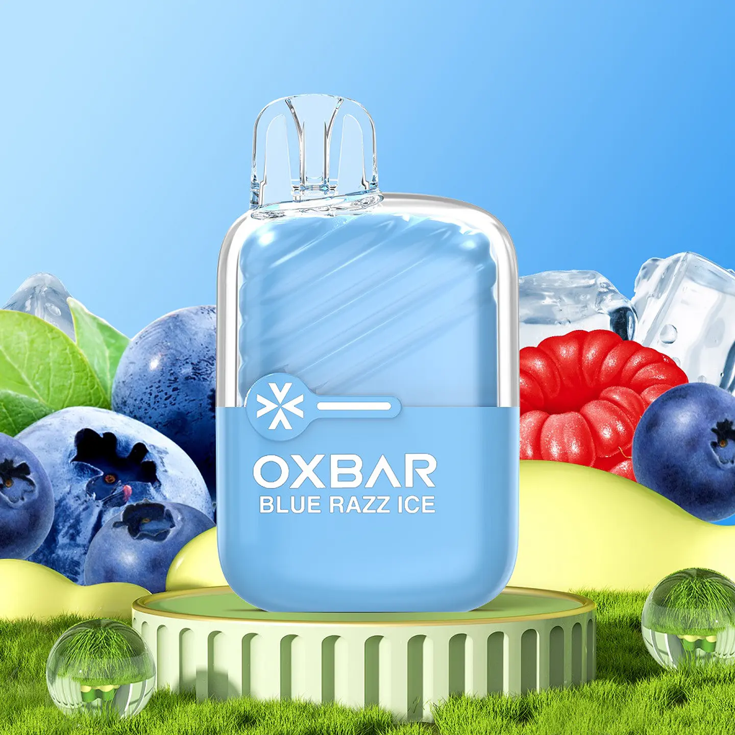 VAPER DESECHABLE ARÁNDANO ICE MINI 2200 PUFFS 5% - OXBAR 1