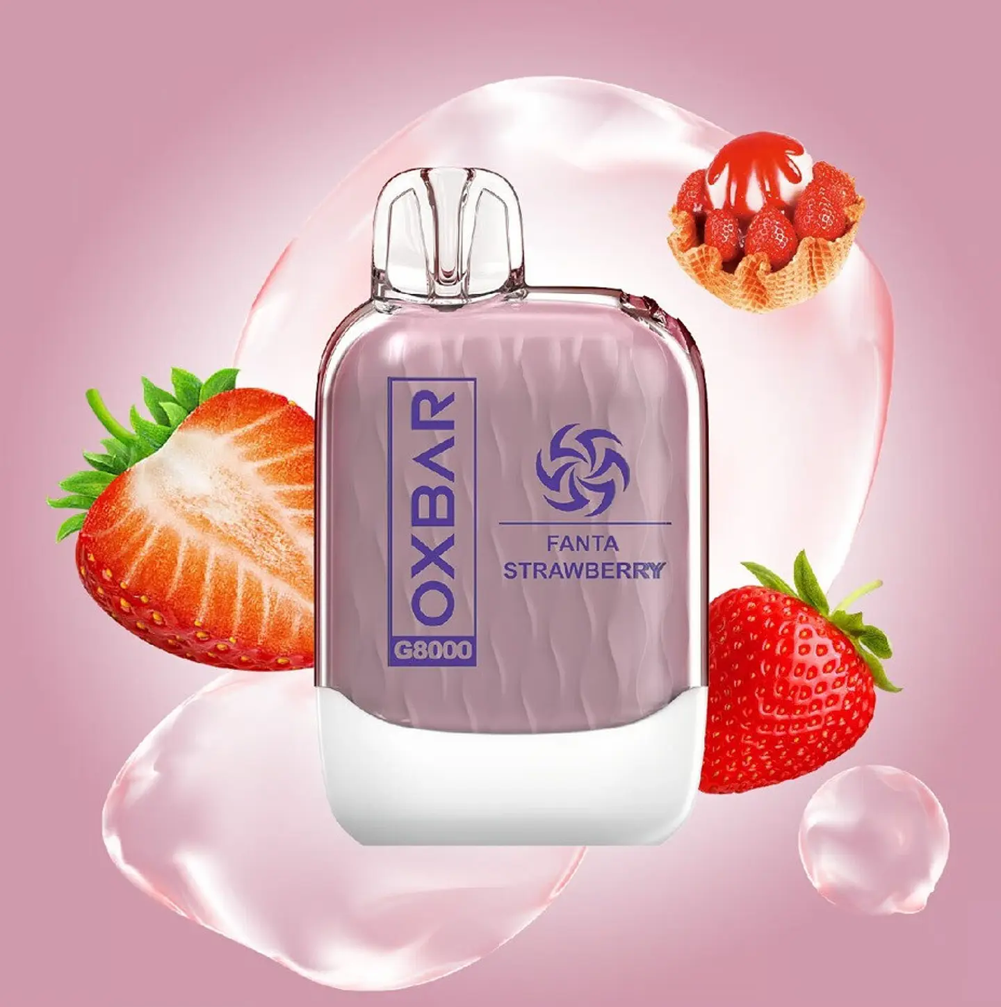 VAPER DESECHABLE FANTA FRUTILLA 8000 PUFFS 5% - OXBAR 1