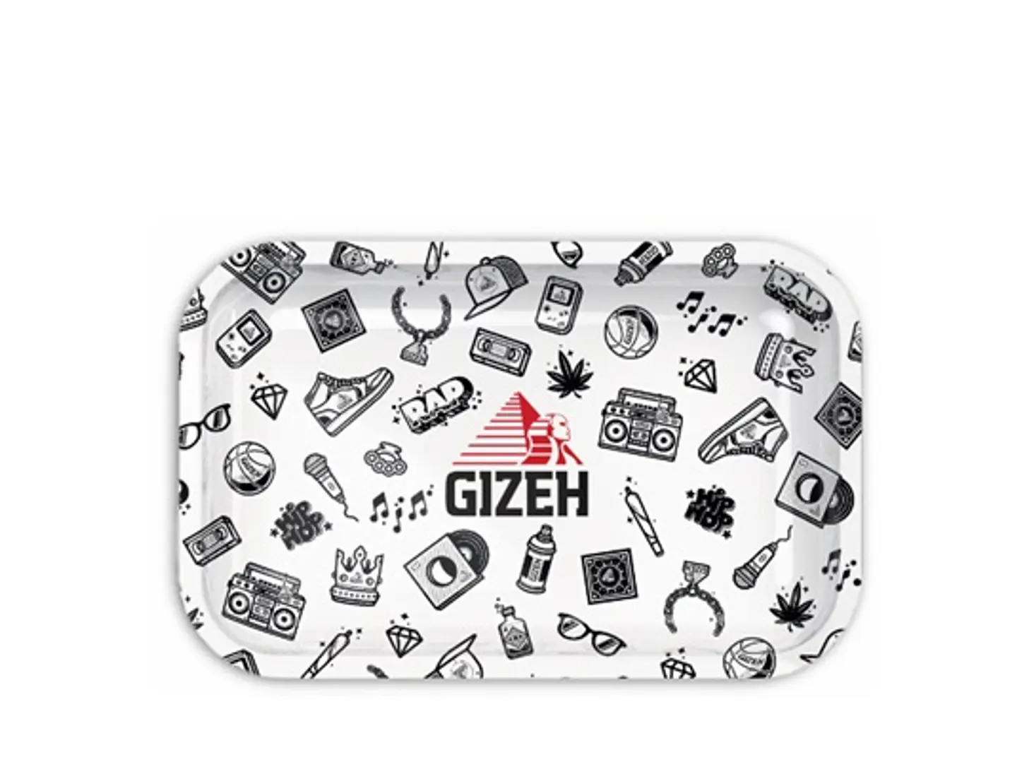 BANDEJA GIZEH METALICA MEDIANA BLANCA MUSIC 1