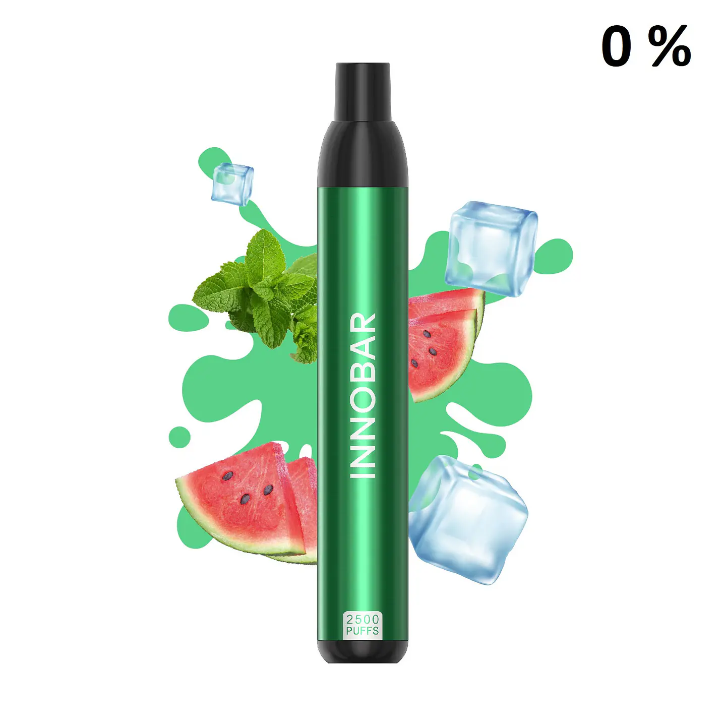VAPER DESECHABLE WATERMELON MINT 2500 PUFFS 0% - INNOBAR 1
