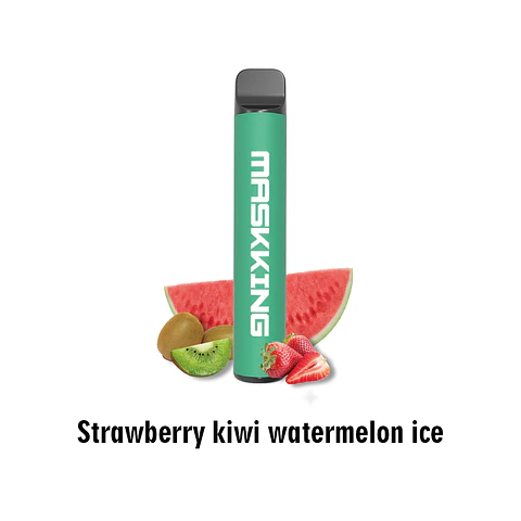 VAPER DESECHABLE STRAWBERRY KIWI WATERMELON ICE 2200 PUFFS 5% - MASKKING