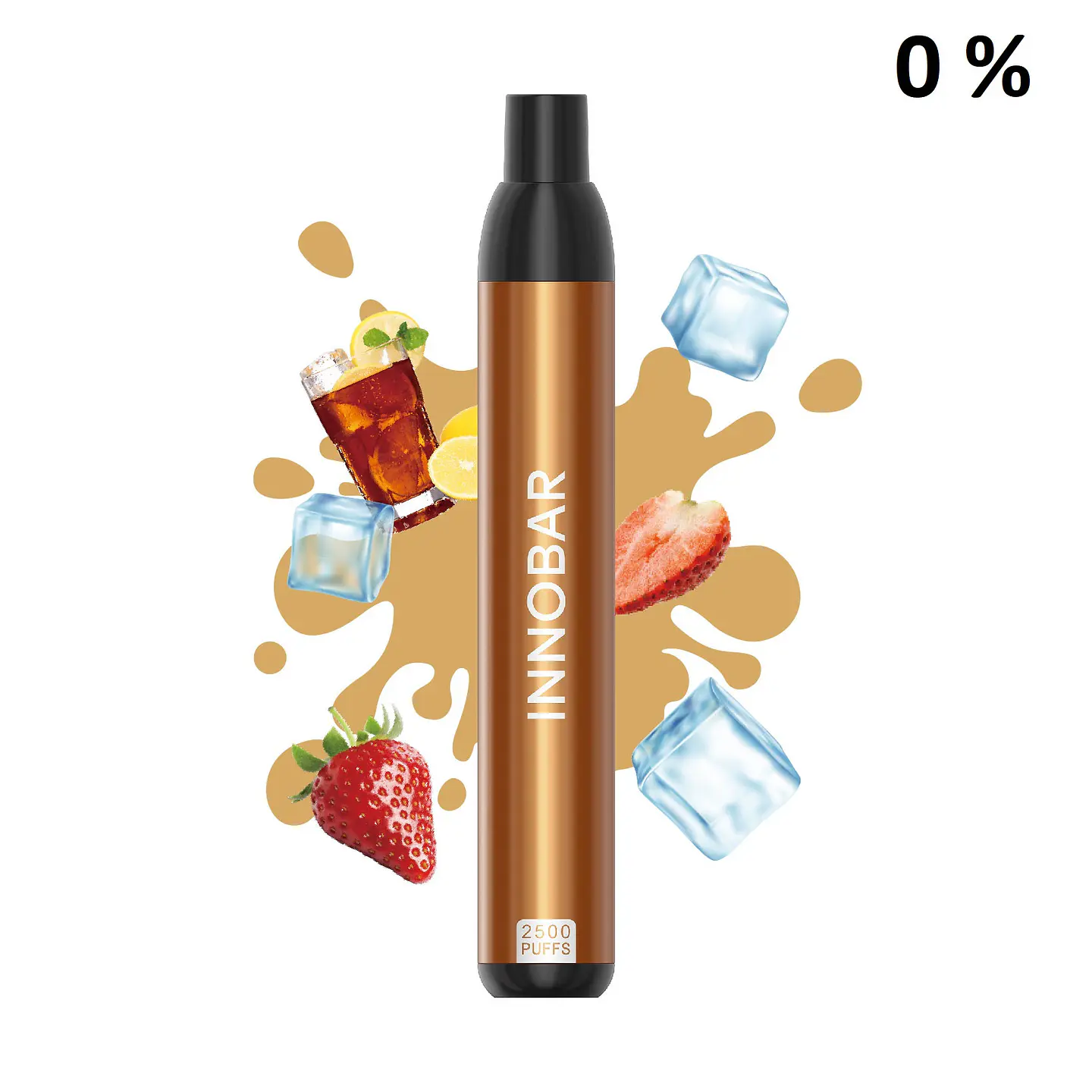 VAPER DESECHABLE STRAWBERRY LEMONADE 2500 PUFFS 0% - INNOBAR 1