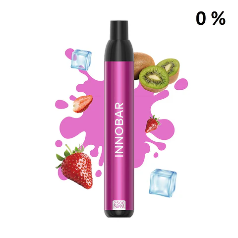 VAPER DESECHABLE STRAWBERRY KIWI 2500 PUFFS 0% - INNOBAR