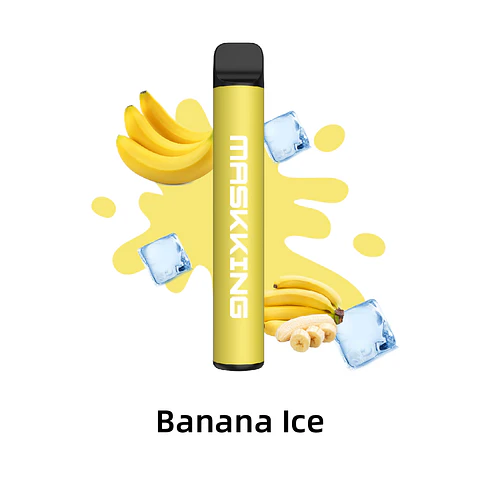 VAPER DESECHABLE BANANA ICE 2200 PUFFS 5% - MASKKING
