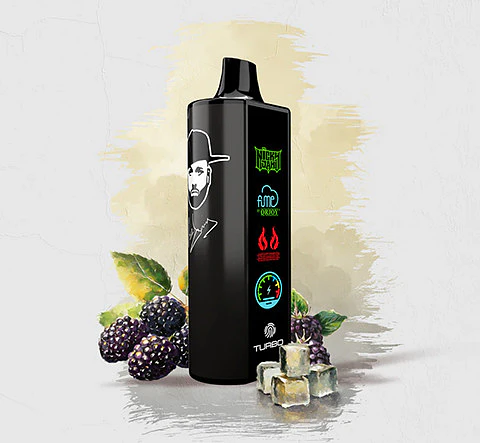VAPORIZADOR DESECHABLE NICKY JAM FUME 15000 PUFF 0% - BLACK HAT BLACK ICE