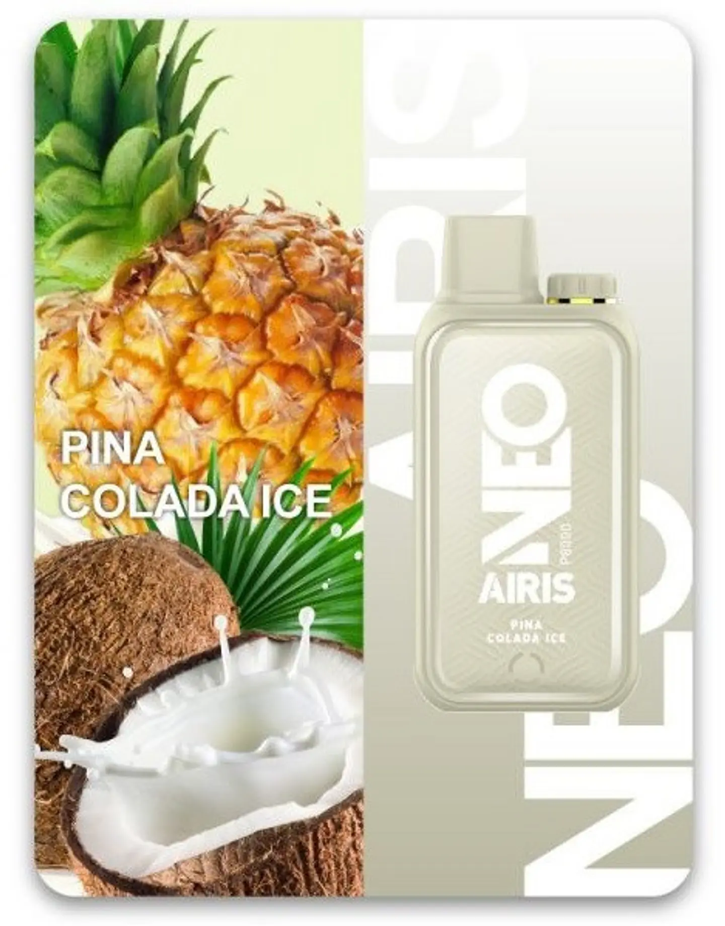 VAPORIZADOR DESECHABLE AIRIS NEO 8000 PUFF 5% - PIÑA COLADA ICE 1
