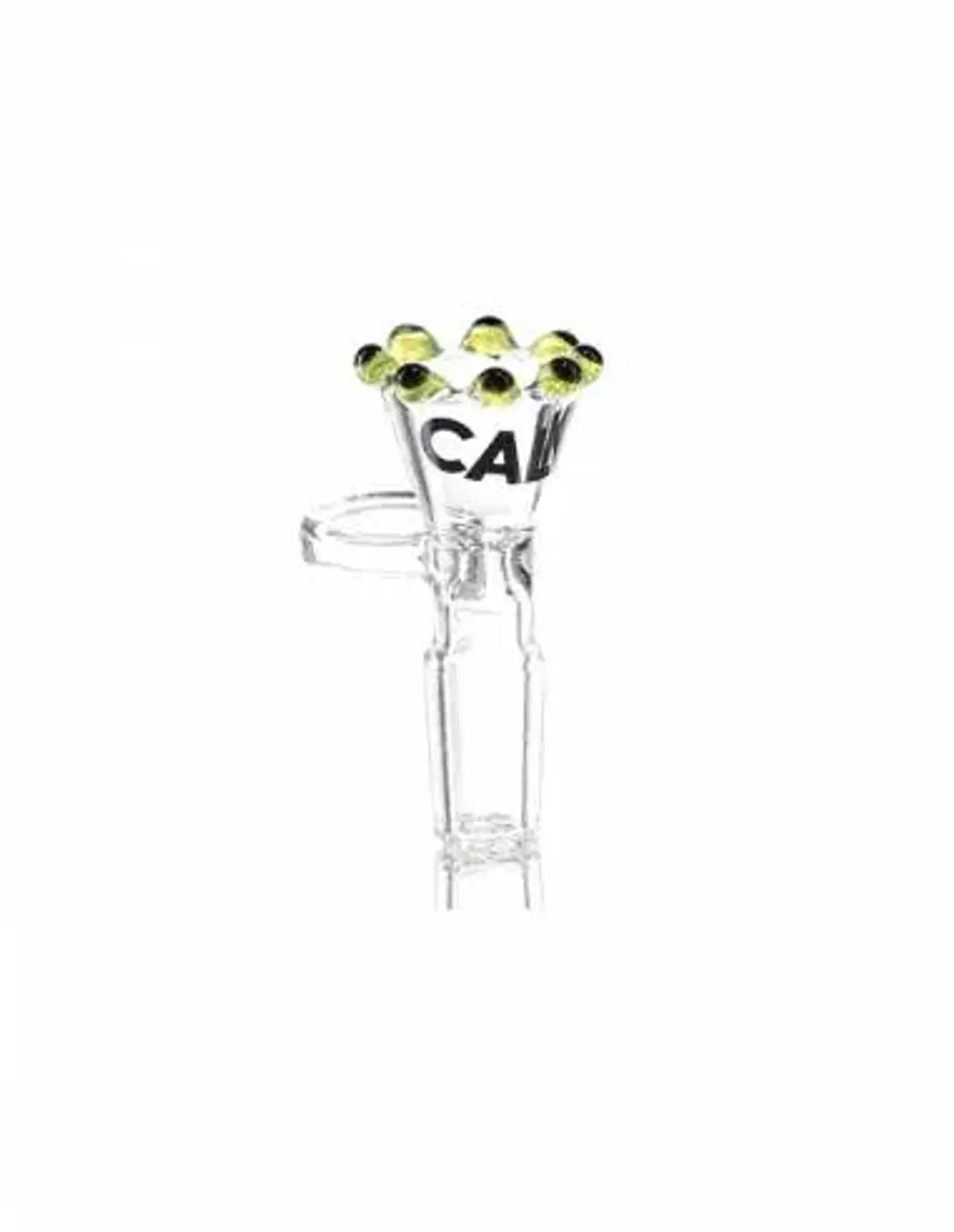 QUEMADOR PERLAS 18MM MACHO VERDE-CALVO GLASS 1