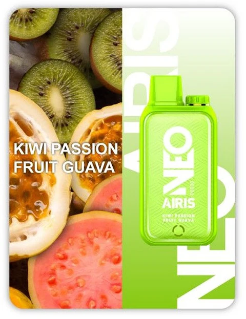 VAPORIZADOR DESECHABLE AIRIS NEO 8000 PUFF 5% - KIWI PASSIONFRUIT GUAVA
