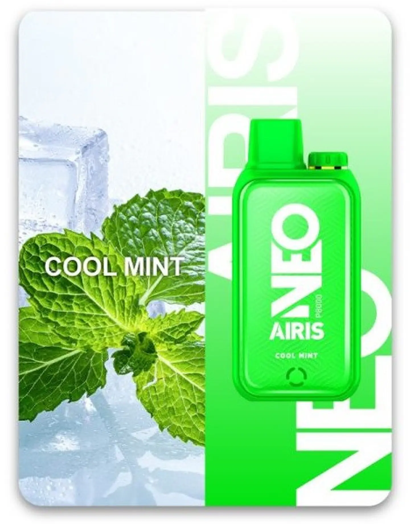 VAPORIZADOR DESECHABLE AIRIS NEO 8000 PUFF 5% - COOL MINT 1