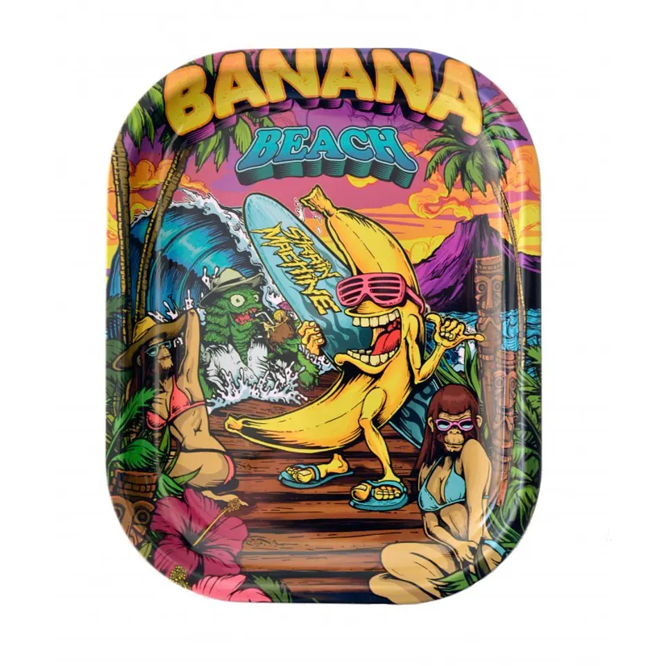 BANDEJA CHICA PARA ENROLAR BANANA BEACH STRAIN MACHINE 1