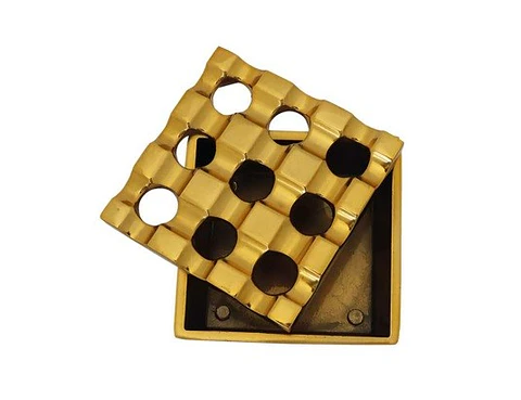 CENICERO RAW METALICO DORADO ANTI VIENTO (REGAL ASHTRAY)