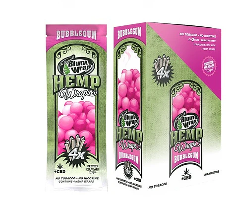BLUNT HEMP WRAP X4 BUBBLE GUM