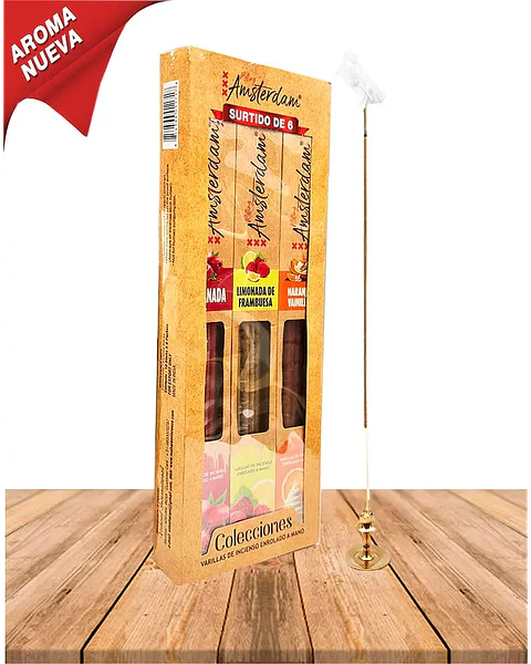 MIX #3 INCIENSO JARDIN ROLLING AMSTERDAM 41CM 2 HORAS