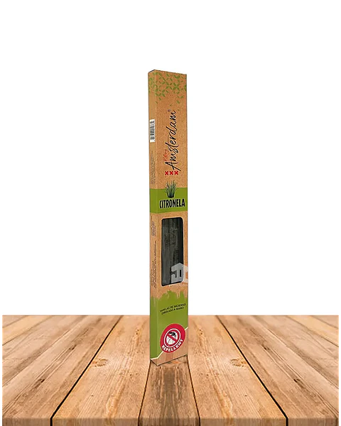 INCIENSO JARDIN ROLLING AMSTERDAM 41 CM CITRONELA 2 HORAS !