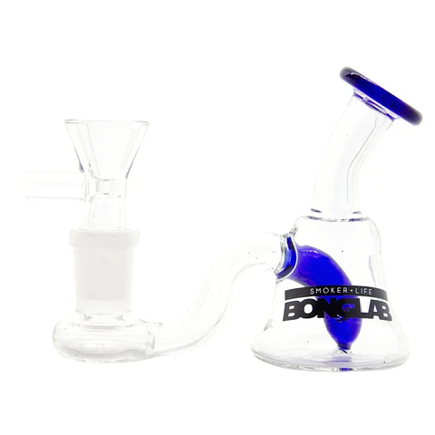 BONG KM2 BLUE TINY BELL EXTENDED BLUE - BONGLAB