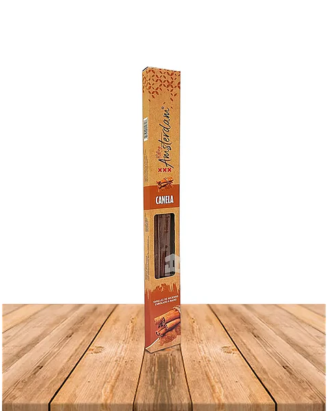 INCIENSO JARDIN ROLLING AMSTERDAM 41 CM CANELA 2 HORAS !