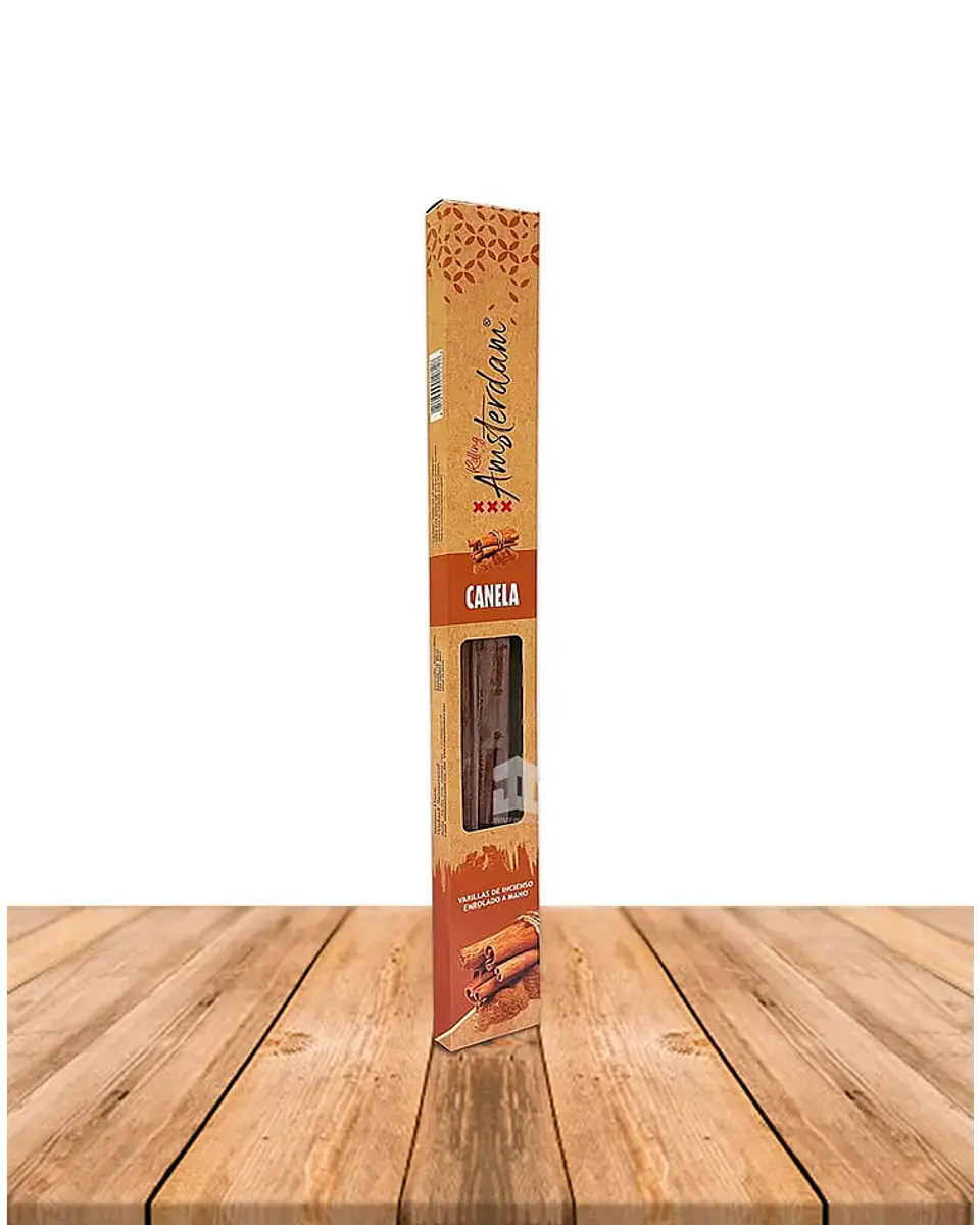 INCIENSO JARDIN ROLLING AMSTERDAM 41 CM CANELA 2 HORAS ! 1