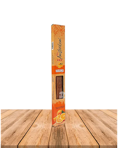 INCIENSO JARDIN ROLLING AMSTERDAM 41 CM NARANJA 2 HORAS !