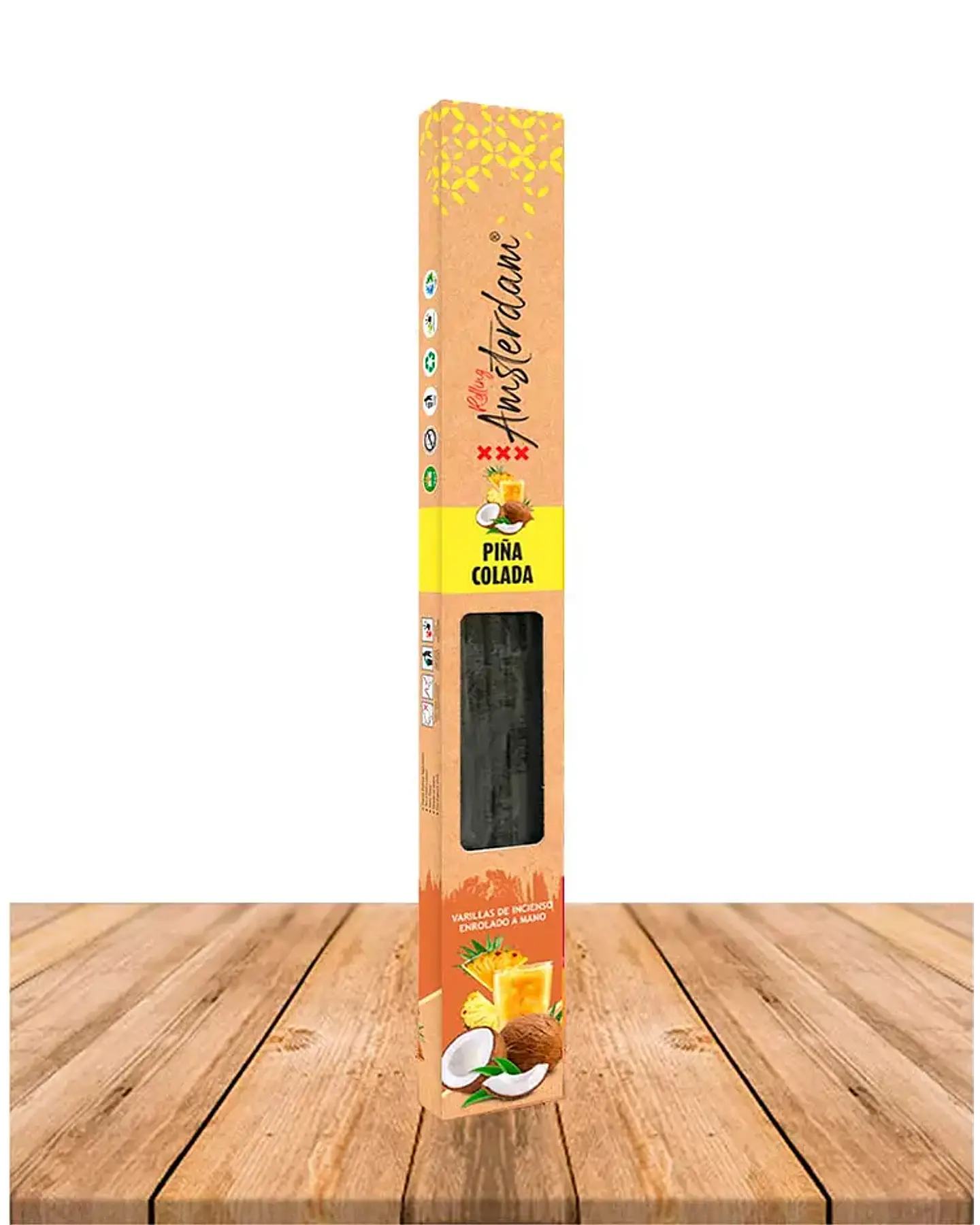 INCIENSO JARDIN ROLLING AMSTERDAM 41 CM PIÑA COLADA 2 HORAS ! 1