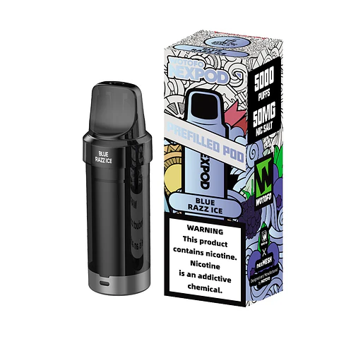 VAPER DESECHABLE BLUE RAZZ ICE POD (REPUESTO) 5000 PUFFS 4.5% - NEXPOD WOTOFO