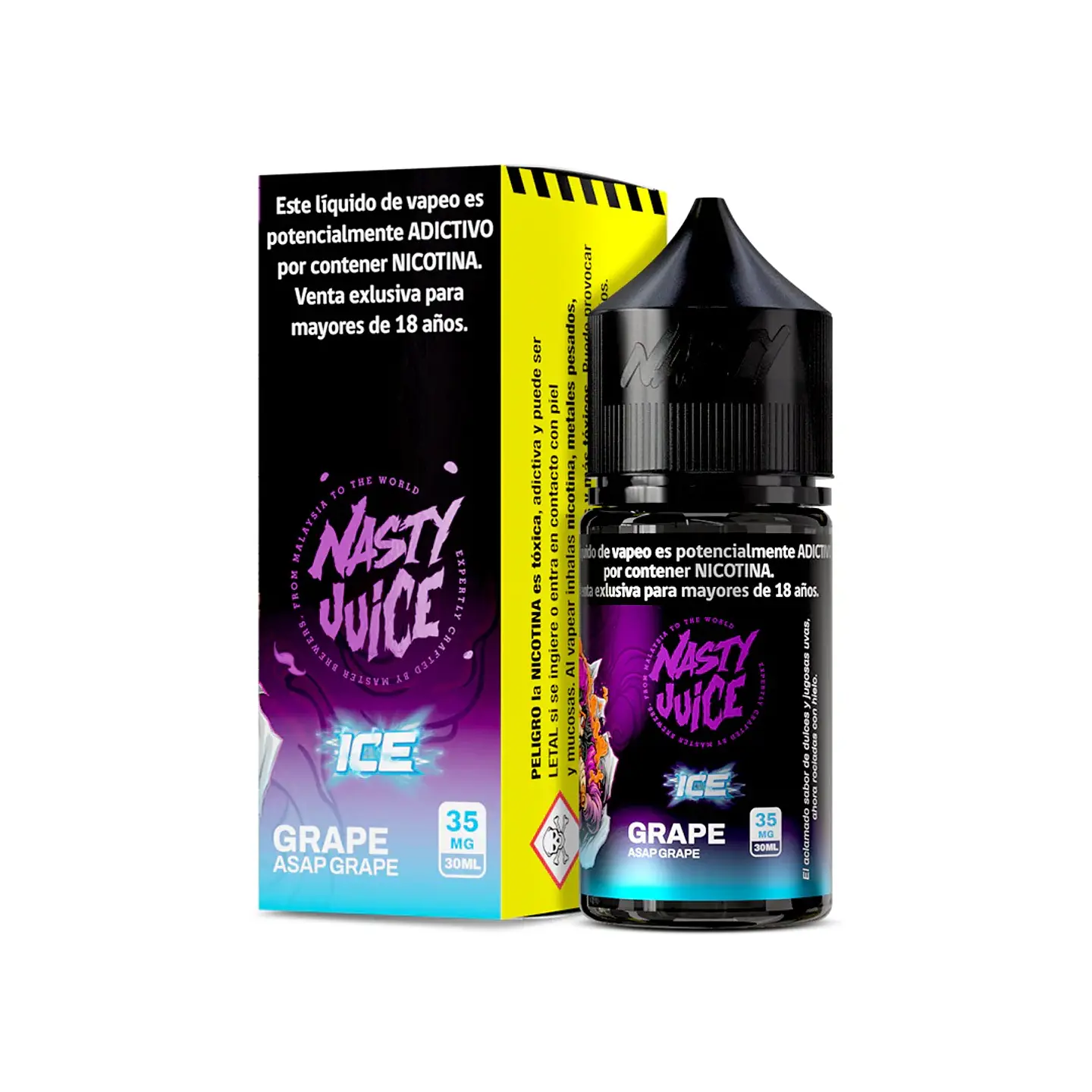 E-Liquid Grape Ice Salt 35mg 30ml - Nasty Juice 1