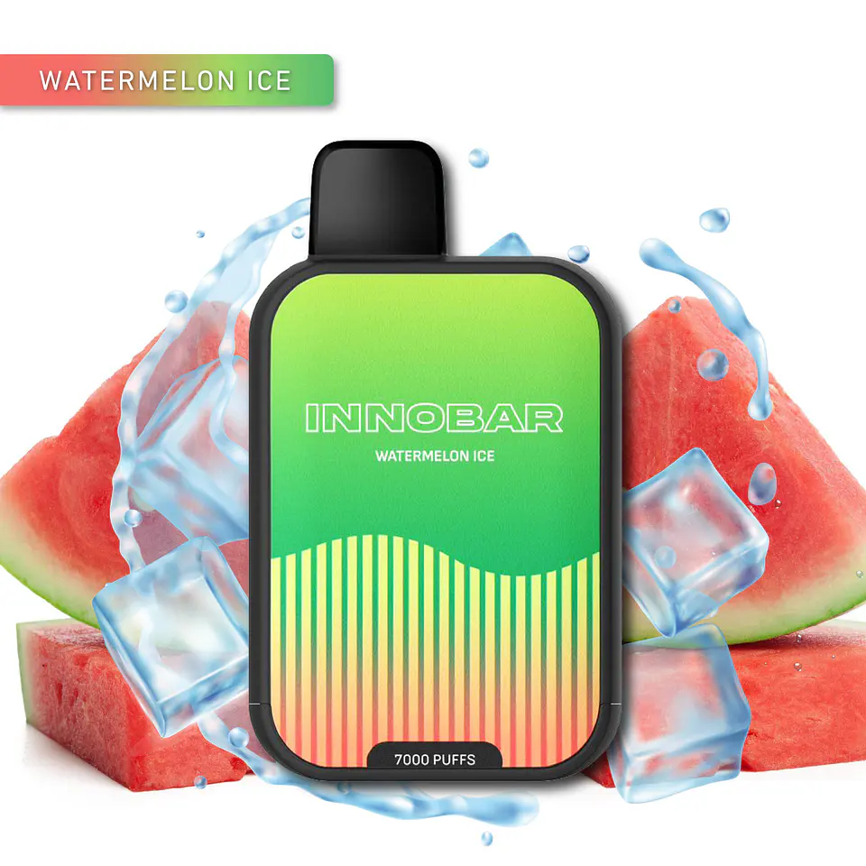 VAPER DESECHABLE WATERMELON ICE 7000 PUFFS 5% - INNOBAR 1