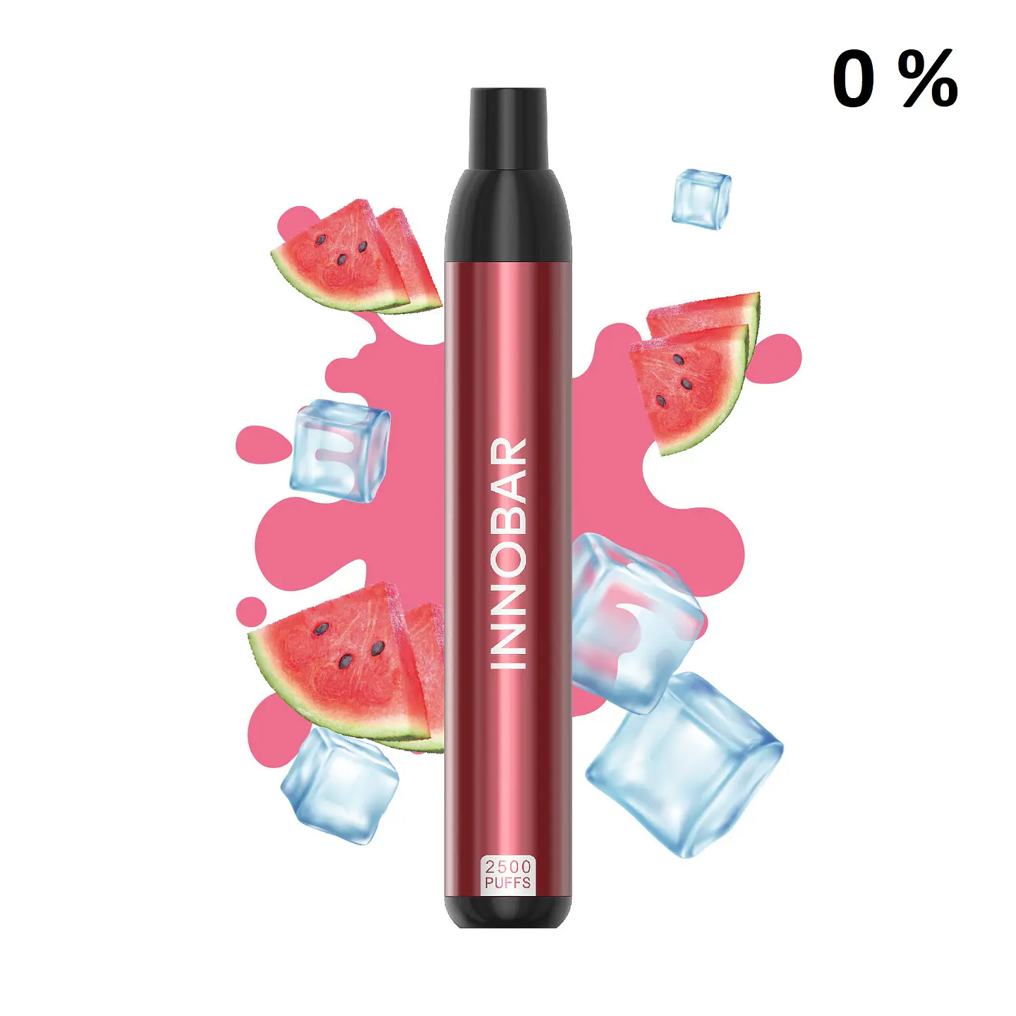 VAPER DESECHABLE WATERMELON ICE 2500 PUFFS 0% - INNOBAR 1